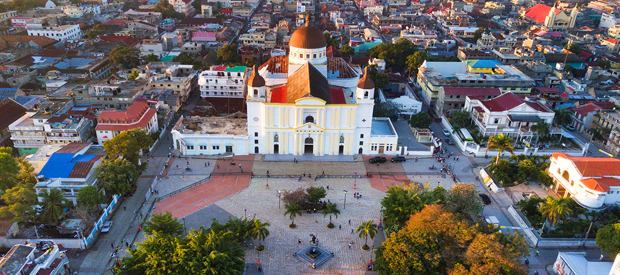 A stock photo of the Cathédrale Notre-Dame de l’Assomption in Cap-Haitien, Haiti.